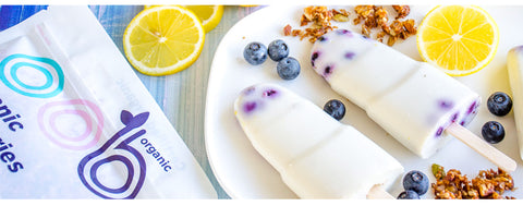 Blueberry Lemon + Yoghurt Frozen Pops