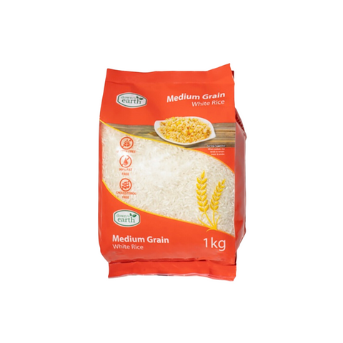 Down To Earth Medium Grain White Rice 1kg