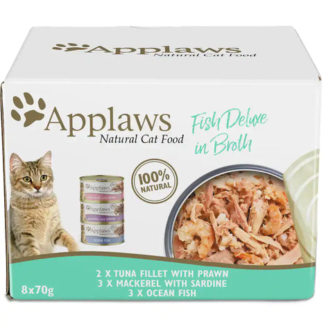 Applaws Fish Deluxe Cat Food 8x70g