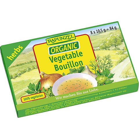 Rapunzel Organic Vegetable Bouillon Cubes With Herbs 8x10.5g