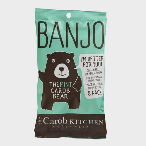 Carob Kitchen Banjo Mint Carob Bear 8Pk