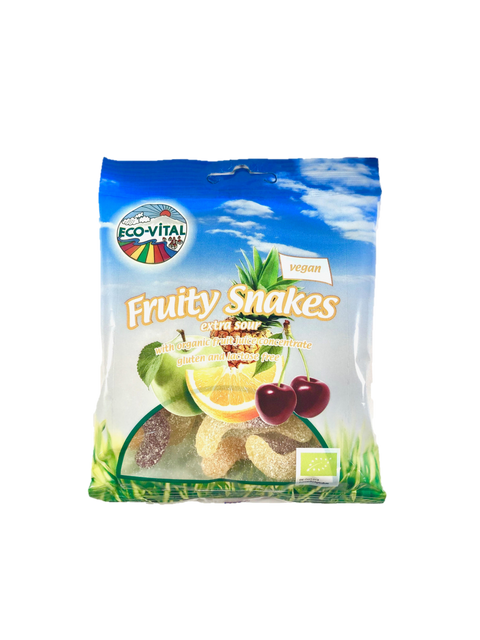 Eco Vital Fruity Sour Snakes 100G