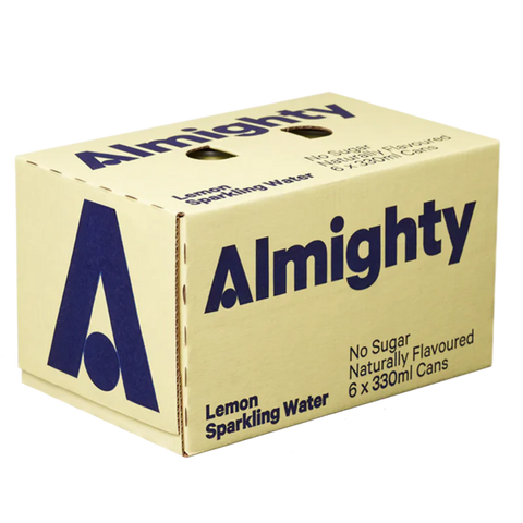 Almighty Sparkling Water Lemon 6Pk