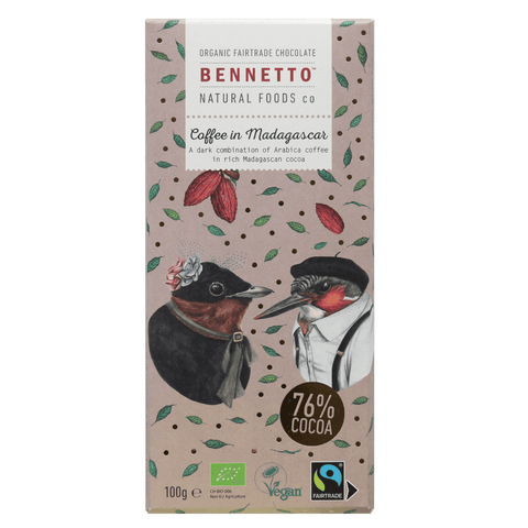 x Bennetto Fairtrade Coffee Choc 100g