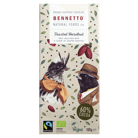 Bennetto Organic Chocolate Hazelnut 100g