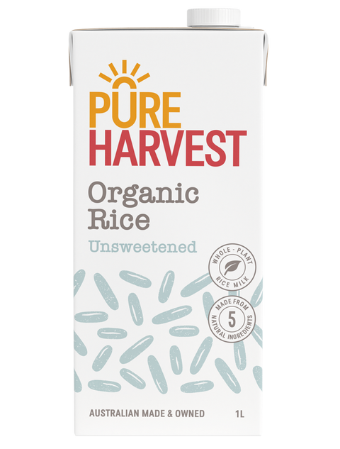 Pure Harvest Organic Rice Milk No Added Sugar 1L
