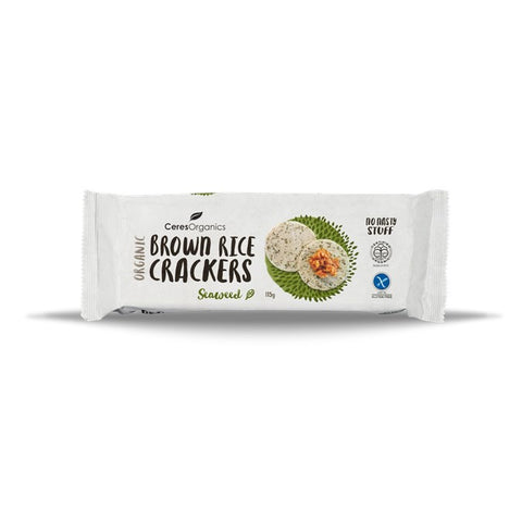 Ceres Organics Rice Crackers Seaweed 115g