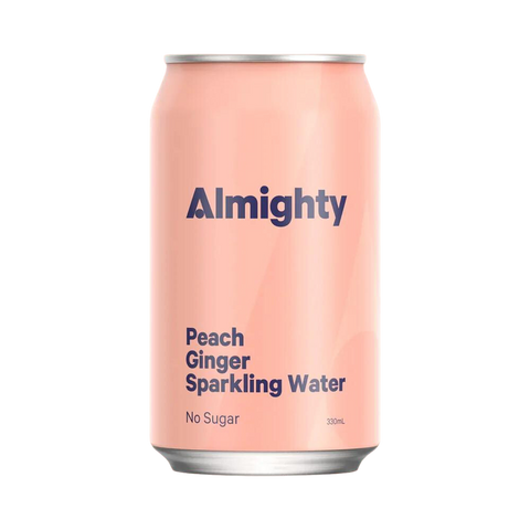 Almighty Sparkling Water Peach 330ml