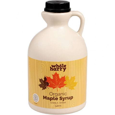 Whole Harry Organic Maple Syrup Amber 946ml