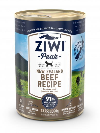 x Ziwi D-Dog Beef 390G Can