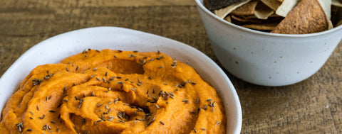 Carrot and pomegranate molasses dip