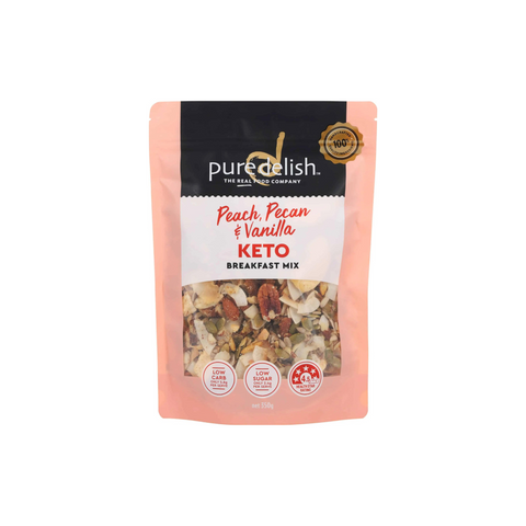 Pure Delish Keto Peach, Pecan & Vanilla Mix 350g