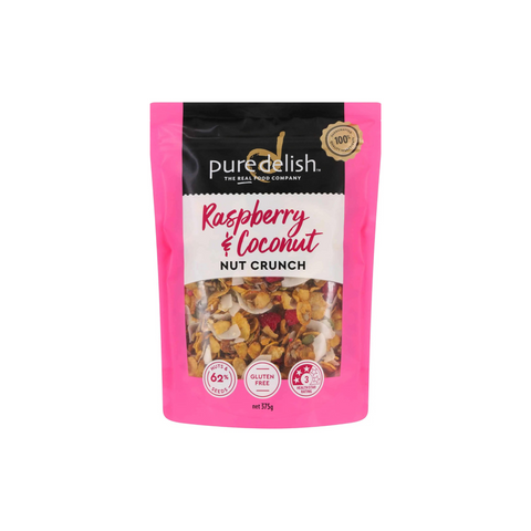 Pure Delish Raspberry & Coconut Nut Crunch 375g
