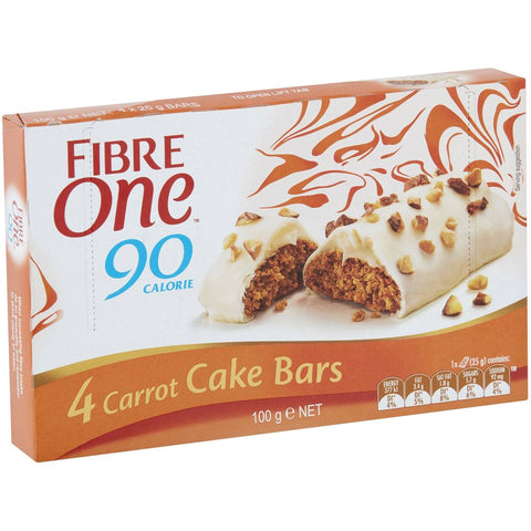 Fibre One Carrot Cake Bar 4pk 100g