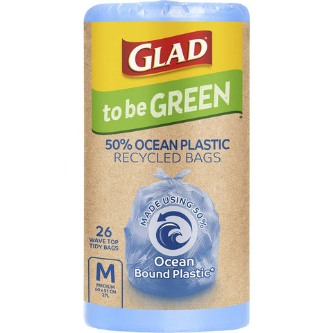 Glad to be Green 50% Ocean Recycled Kitchen Tidy Bag Medium 26pk
