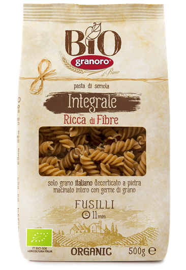 Bio Granoro Integrale Pasta Whole Wheat Fusilli 500g