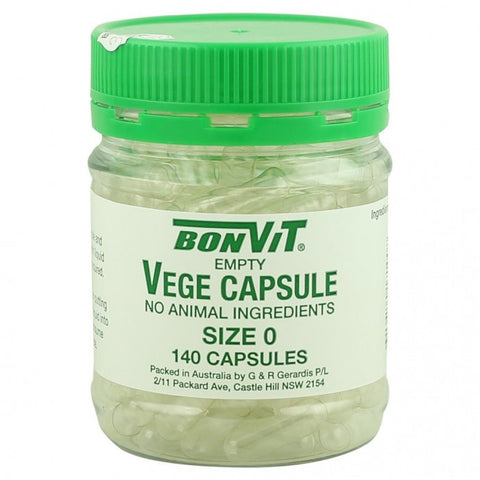 Bon Vit Empty Vege Capsules 140C
