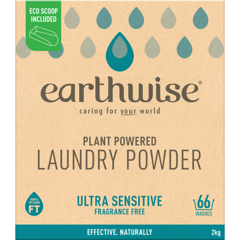 Earthwise Laundry Powder Fragrance Free 2kg