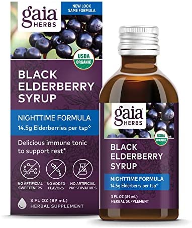 X Gaia Elderberry Syrup 89Ml