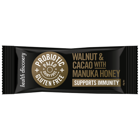 Health Discovery Walnut Cacao Immunity Bar 40g