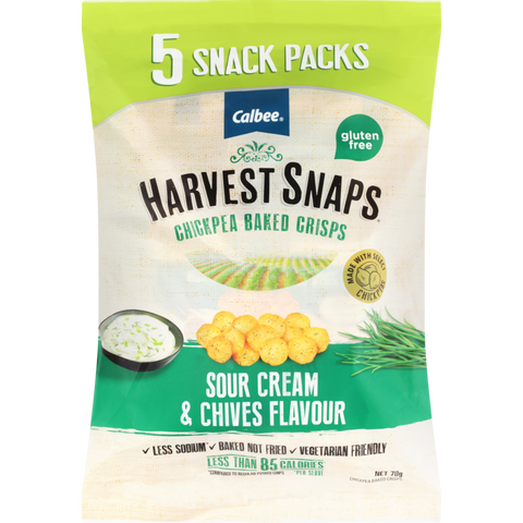 X Harvest Snaps Multipack Chickpea Sour Cream & Chives 5pk
