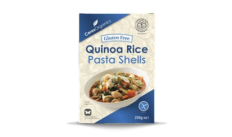 Ceres Organics Gf Rice Quinoa Pasta Shells 250G