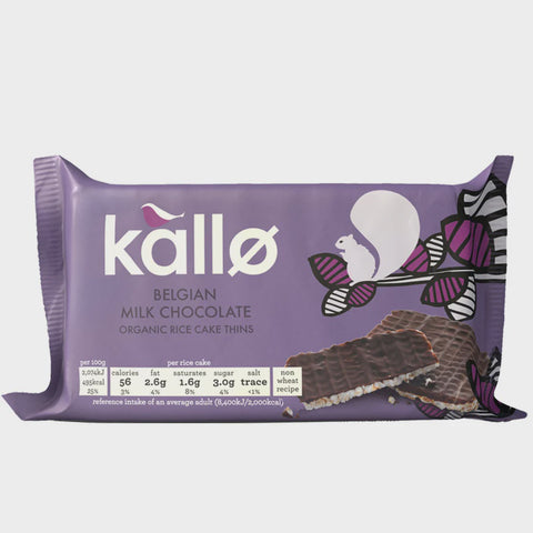 Kallo Organic Milk Chocolate Thins 90G