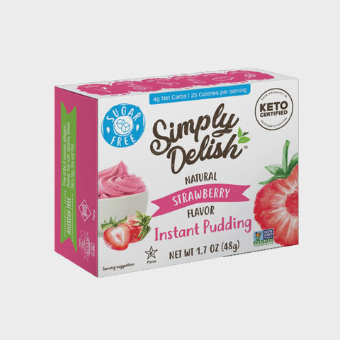 Simply Delish Instant Pudding Strawb 48G