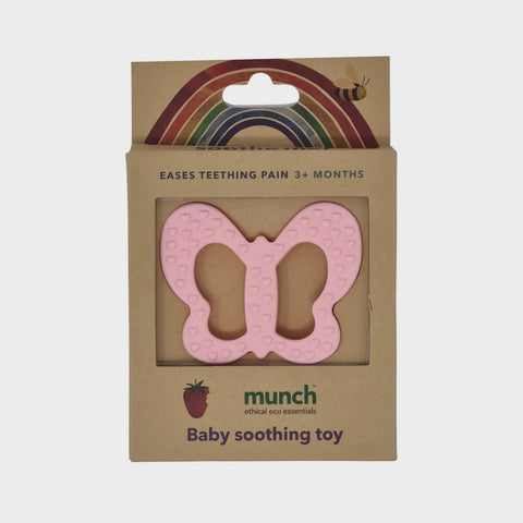 Munch Cupboard Baby Soothing Toy Pink/Green