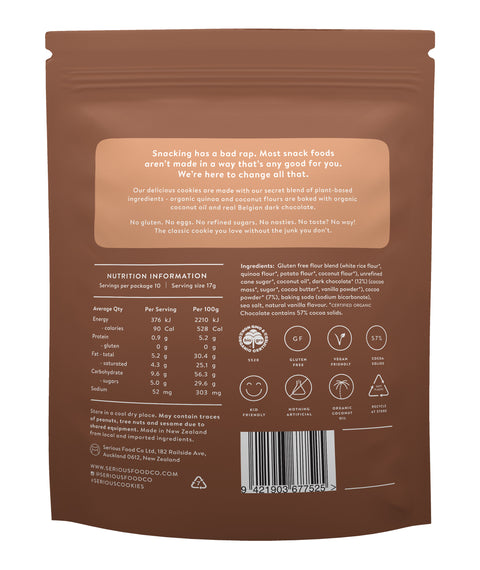 Serious Foods Cookies Double Choc 170g