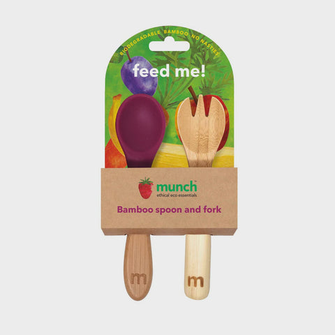 Munch Cupboard Baby Bambooo Spoon And Fork