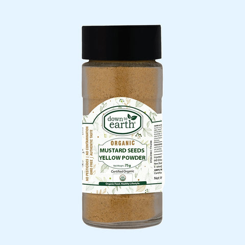 Down To Earth Org Mustard Yellow Powder 75G