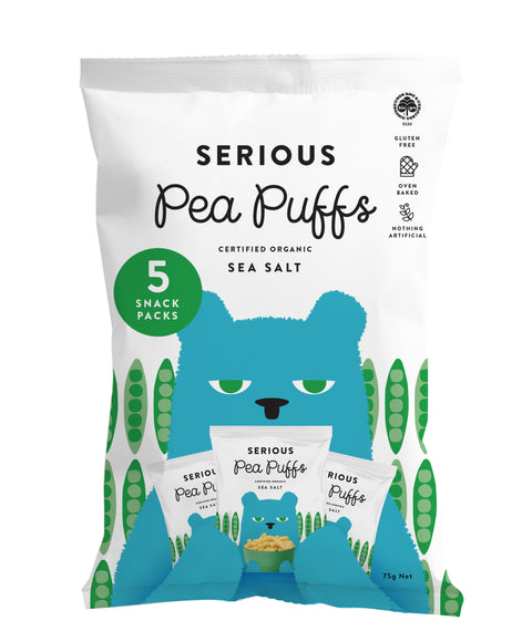 Serious Foods Pea Puff Sea Salt 5pk