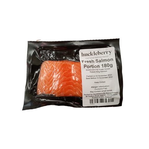 Huckleberry Fresh Salmon Portion 180g