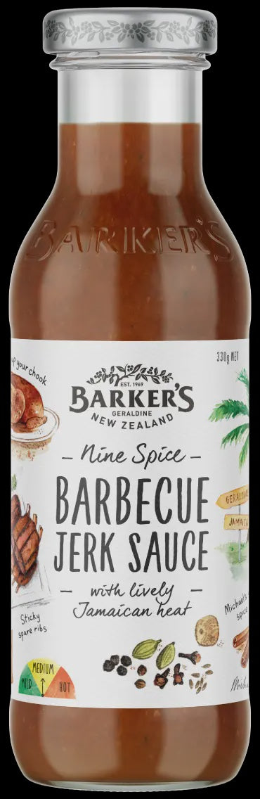 Barker's Nine Spice BBQ Jerk 330g