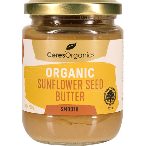 Ceres Organics Sunflower Seed Butter, Smooth 220g