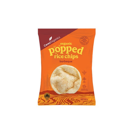 Ceres Popped Rice Chips BBQ 100g