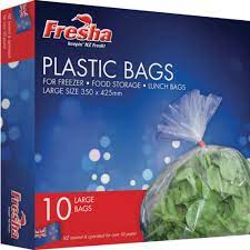 Fresha Plastic Storage Bags - 10 Large