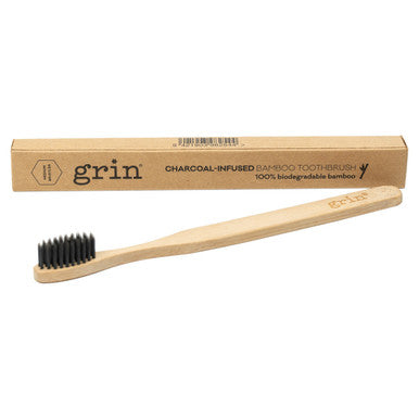 Grin Charcoal Toothbrush Med