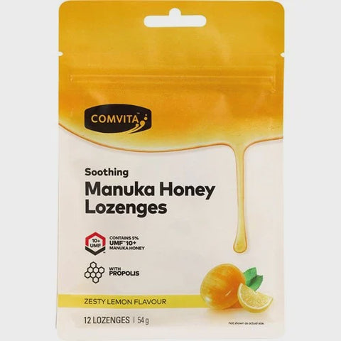 Comvita Throat Loz Lem Honey 12'S