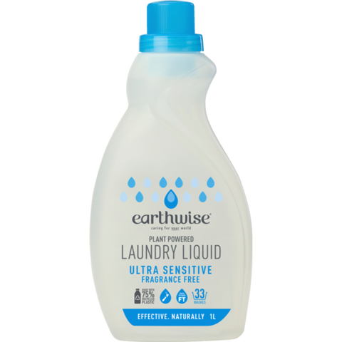 Earthwise Laundry Liquid Fragrance Free 1L