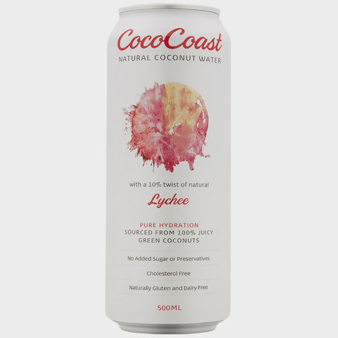 Coco Coast Natural Coconut Water Lychee 500ml