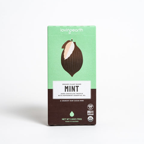 Loving Earth Organic Raw Chocolate Mint 80G